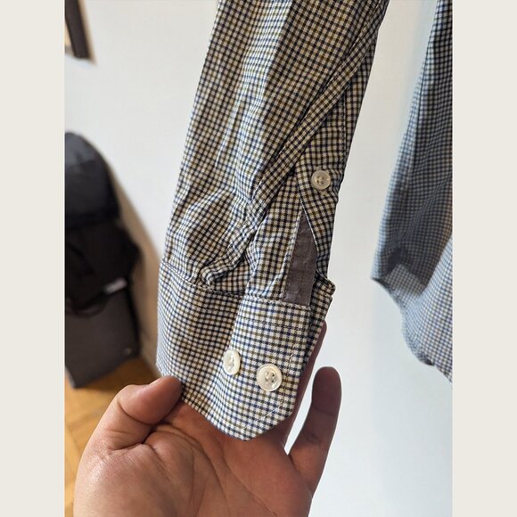TODD SNYDER - Classic check shirt - Sz 15.5 - Picture 6 of 9